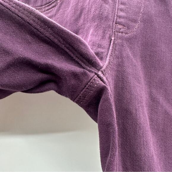 Spanx Alexia Burgundy Red Purple High Rise Side Zip Skinny Jeans Size S - Picture 5 of 10